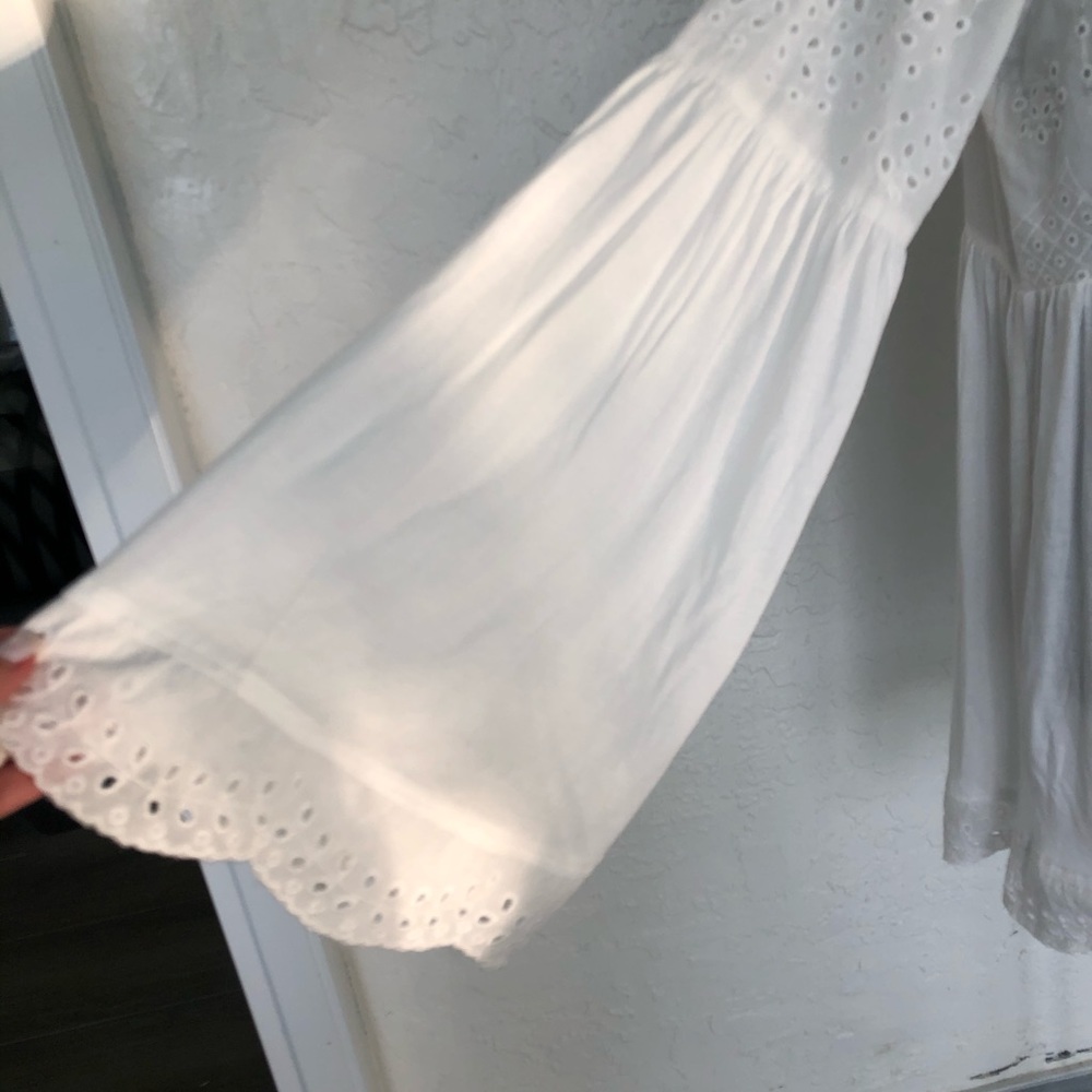 Free People Sea Of Love Bell Sleeve Boho Top - Picture 4 of 8